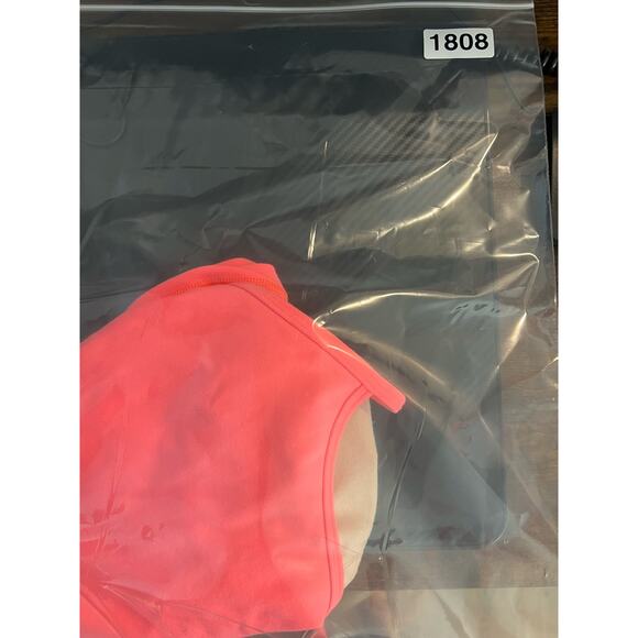 Lululemon Tank Top Active Pink Size SM (?) Exercise Halter Neck T Back With Bra - Picture 8 of 8